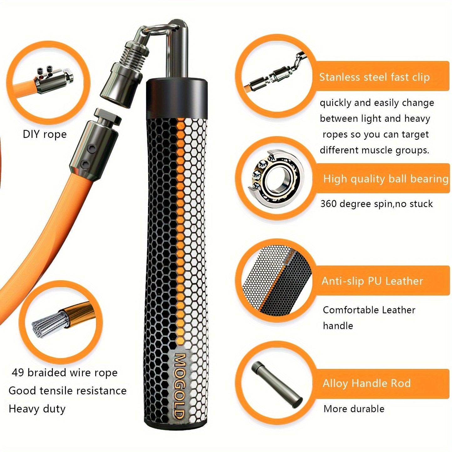 High-Performance Adjustable Fitness Speed Skipping Rope