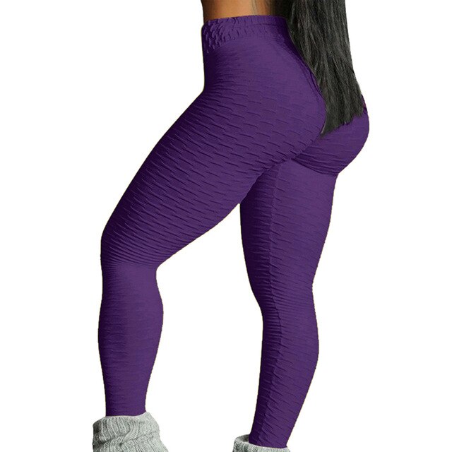 Women Butt  Yoga Pants Sexy Seamless Fitness Sport Leggings Tummy Control Gym High Waist Solid Compression Tights